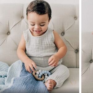 Beba Bean muslin coco onesie 12-18months NWT